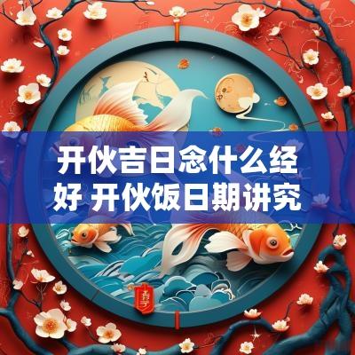 开伙吉日念什么经好 开伙饭日期讲究