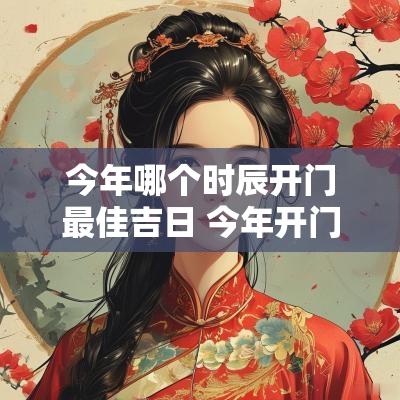 今年哪个时辰开门最佳吉日 今年开门最佳时间是什么钟点
