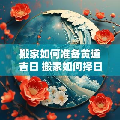 搬家如何准备黄道吉日 搬家如何择日