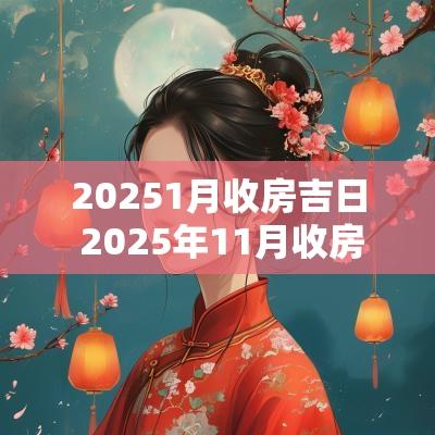 20251月收房吉日 2025年11月收房吉日