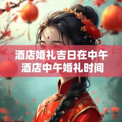 酒店婚礼吉日在中午 酒店中午婚礼时间安排