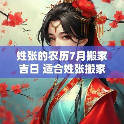 姓张的农历7月搬家吉日 适合姓张搬家的日子