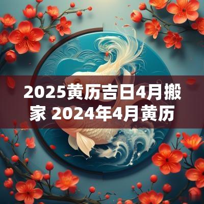 2025黄历吉日4月搬家 2025年4月黄历查询搬家吉日