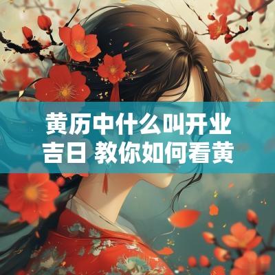 黄历中什么叫开业吉日 教你如何看黄历择吉日开业