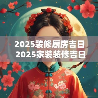 2025装修厨房吉日 2025家装装修吉日