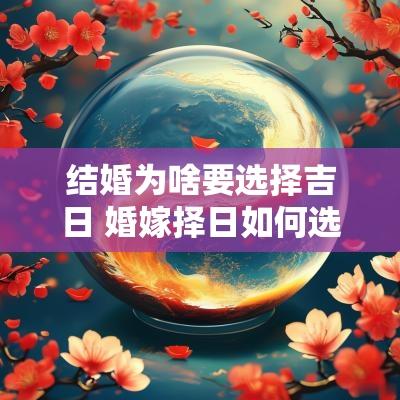 结婚为啥要选择吉日 婚嫁择日如何选择正确的结婚吉日
