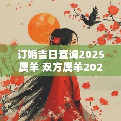 订婚吉日查询2025属羊 双方属羊2025结婚吉日