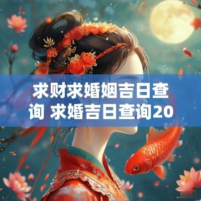 求财求婚姻吉日查询 求婚吉日查询2025年
