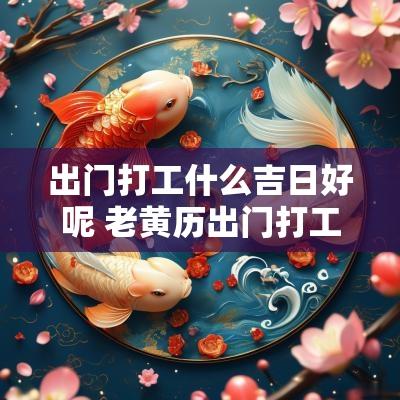 出门打工什么吉日好呢 老黄历出门打工吉日