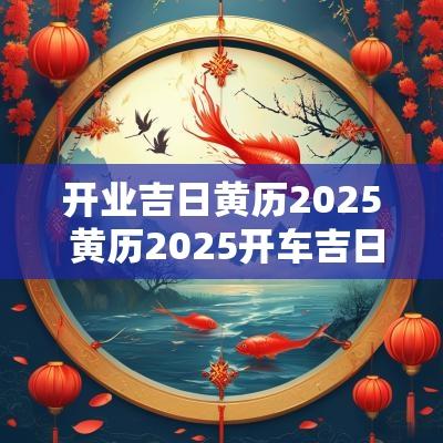 开业吉日黄历2025 黄历2025开车吉日