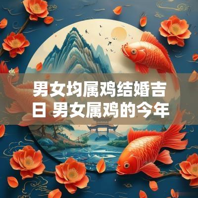 男女均属鸡结婚吉日 男女属鸡的今年结婚吉日