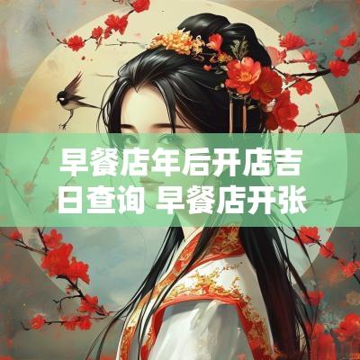 早餐店年后开店吉日查询 早餐店开张日子怎样看吉日