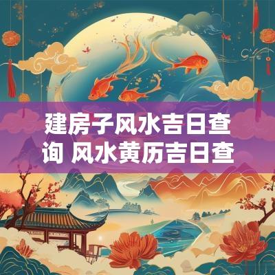建房子风水吉日查询 风水黄历吉日查询