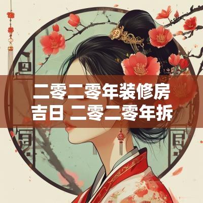 二零二零年装修房吉日 二零二零年拆房子吉日