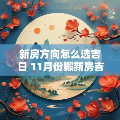 新房方向怎么选吉日 11月份搬新房吉日
