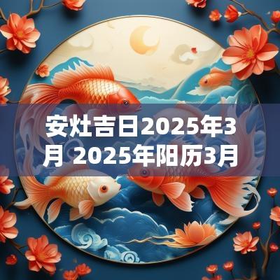 安灶吉日2025年3月 2025年阳历3月安神吉日