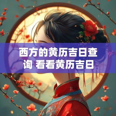 西方的黄历吉日查询 看看黄历吉日
