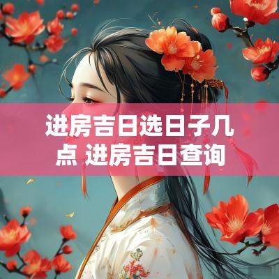 进房吉日选日子几点 进房吉日查询