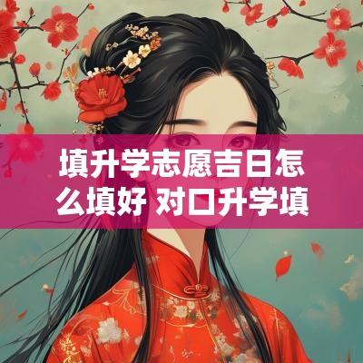填升学志愿吉日怎么填好 对口升学填志愿怎么填的