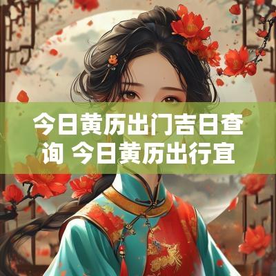 今日黄历出门吉日查询 今日黄历出行宜忌查询表