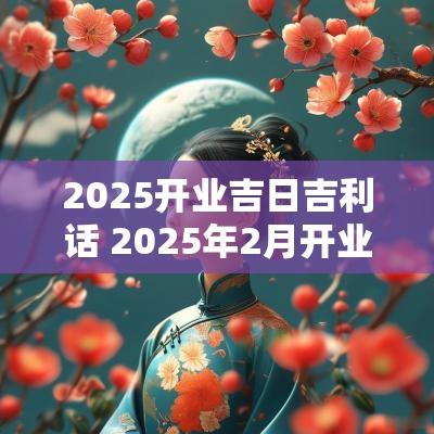 2025开业吉日吉利话 2025年2月开业黄道吉日
