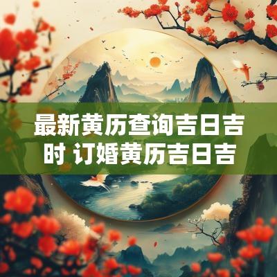 最新黄历查询吉日吉时 订婚黄历吉日吉时查询