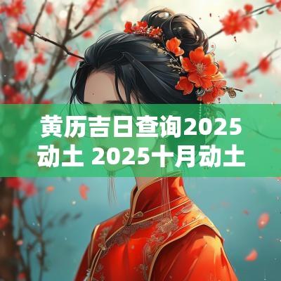 黄历吉日查询2025动土 2025十月动土吉日
