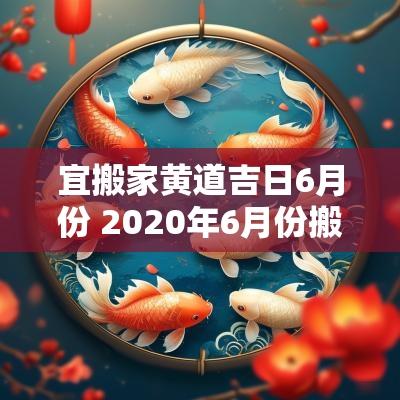 宜搬家黄道吉日6月份 2025年6月份搬家黄道吉日