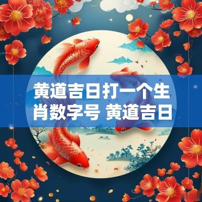 黄道吉日打一个生肖数字号 黄道吉日打一数字