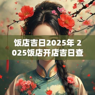 饭店吉日2025年 2025饭店开店吉日查询