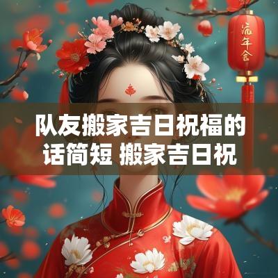 队友搬家吉日祝福的话简短 搬家吉日祝福