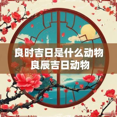 良时吉日是什么动物 良辰吉日动物