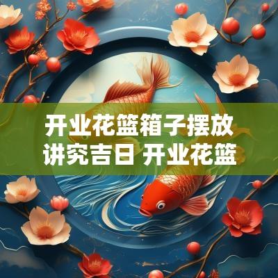 开业花篮箱子摆放讲究吉日 开业花篮的讲究