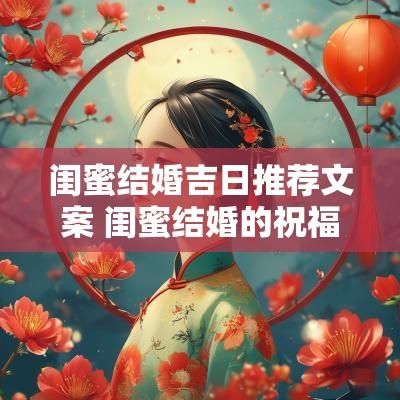 闺蜜结婚吉日推荐文案 闺蜜结婚的祝福文案