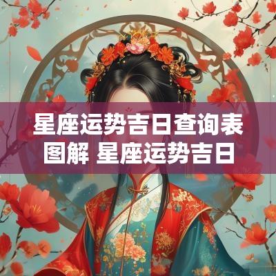 星座运势吉日查询表图解 星座运势吉日