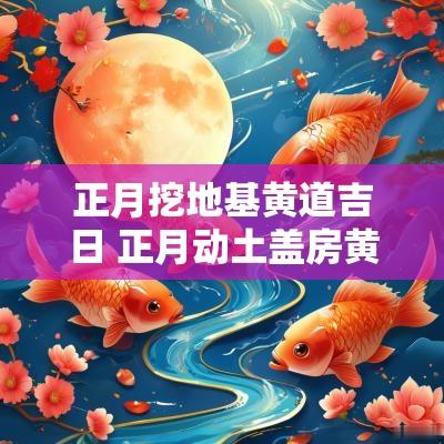 正月挖地基黄道吉日 正月动土盖房黄道吉日
