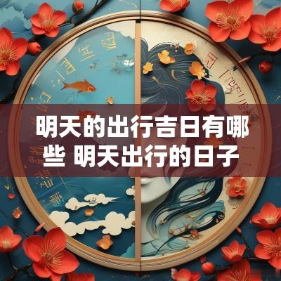 明天的出行吉日有哪些 明天出行的日子吉利吗