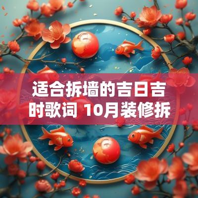 适合拆墙的吉日吉时歌词 10月装修拆墙吉日吉时