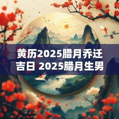 黄历2025腊月乔迁吉日 2025腊月生男孩吉日