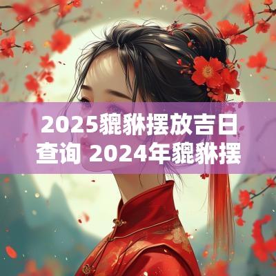2025貔貅摆放吉日查询 2025年貔貅摆放方位