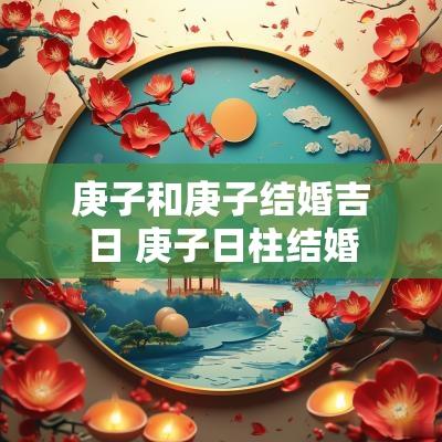 庚子和庚子结婚吉日 庚子日柱结婚
