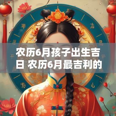 农历6月孩子出生吉日 农历6月最吉利的吉日