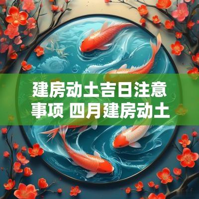 建房动土吉日注意事项 四月建房动土最佳吉日