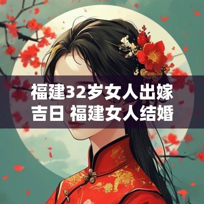 福建32岁女人出嫁吉日 福建女人结婚