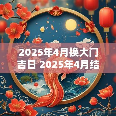 2025年4月换大门吉日 2025年4月结婚吉日