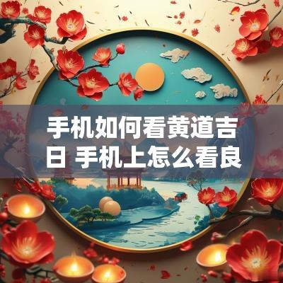 手机如何看黄道吉日 手机上怎么看良辰吉日