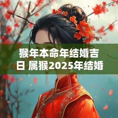 猴年本命年结婚吉日 属猴2025年结婚吉日