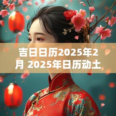 吉日日历2025年2月 2025年日历动土吉日