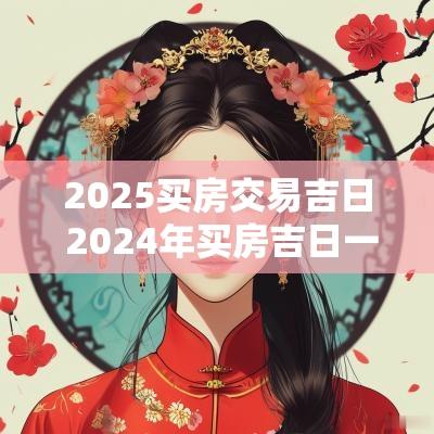 2025买房交易吉日 2025年买房吉日一览表10月