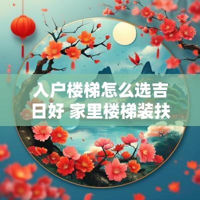 入户楼梯怎么选吉日好 家里楼梯装扶手需要吉日吗
